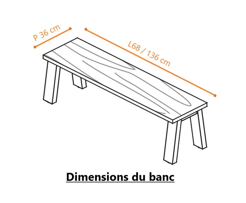 Banc Comme à la Ferme - Design italien