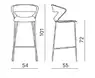 Lot de 4 tabourets Kicca - 4 pieds