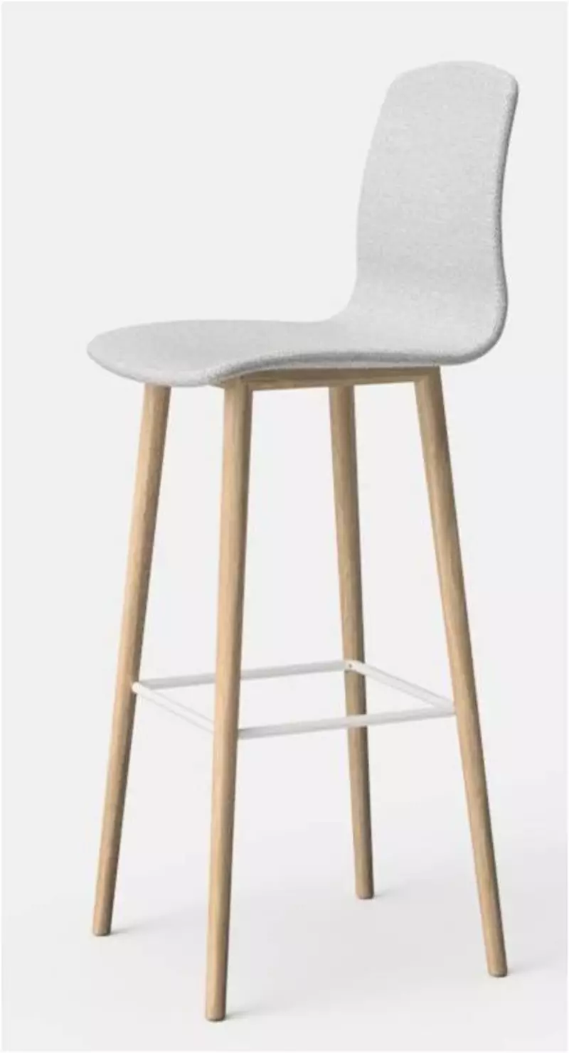 Tabouret haut pieds bois MITO