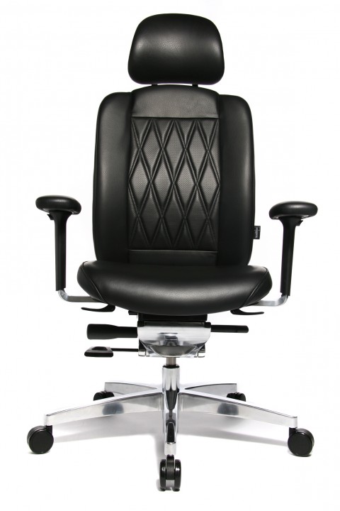 Fauteuil de direction cuir Haut de gamme Alumedic Ltd S