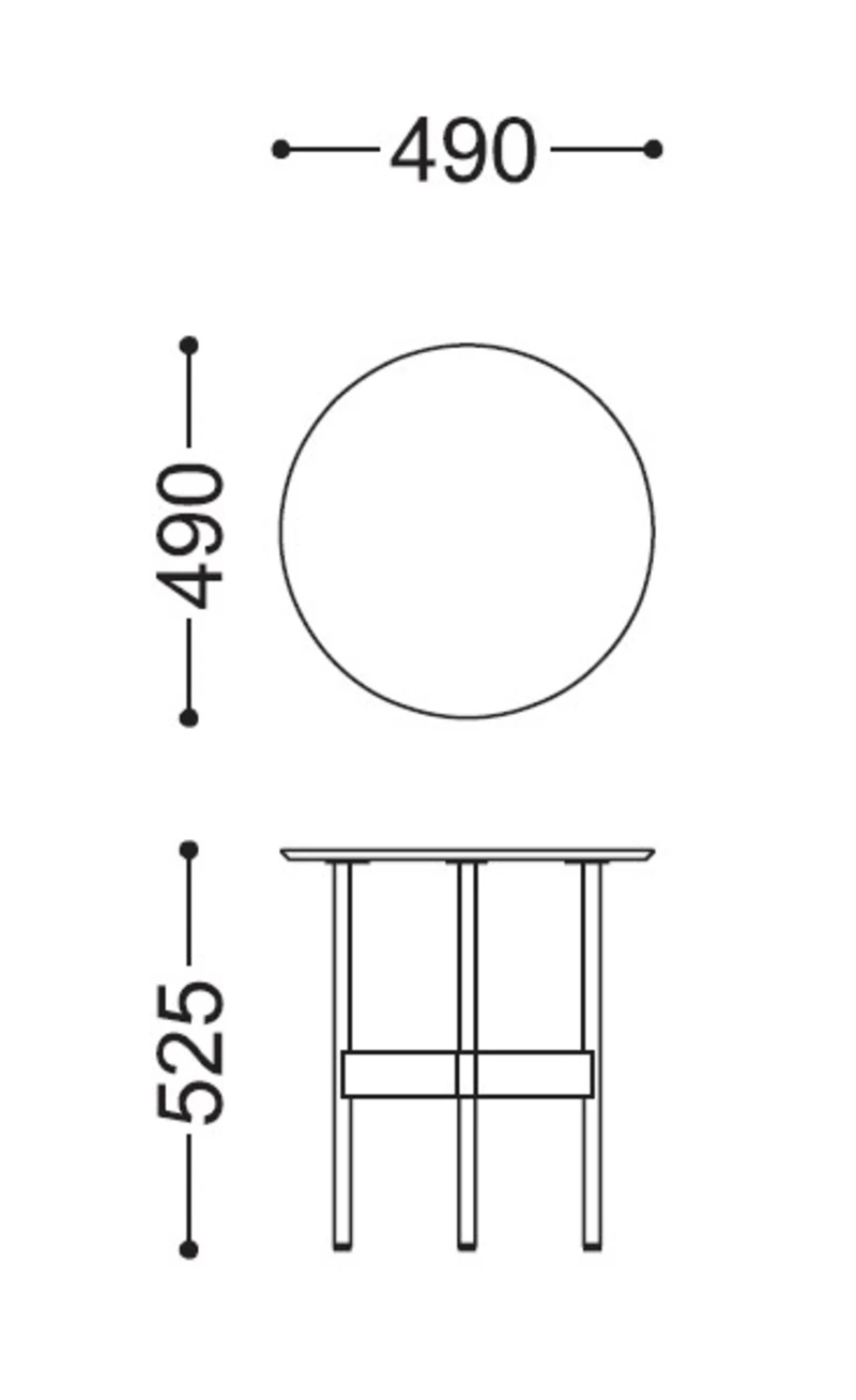 Table basse Tilos H52.50 cm