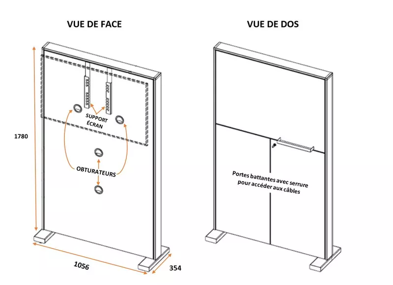 Table haute GRISHKA + TVBOX