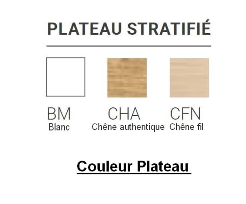 Table de formation pour 1 personne - L70 x P50 cm