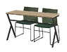 Table de formation pour 2 personnes - L130 x P50 cm
