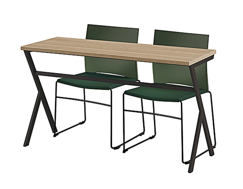 Table de formation pour 2 personnes - L130 x P50 cm