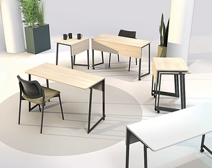 Table de formation PRAKTIK sur roulettes ou patins - Profondeur 50 cm