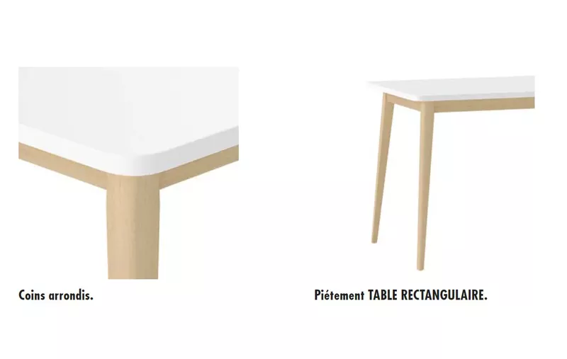 Table de réunion Nighty - profondeur 70 cm