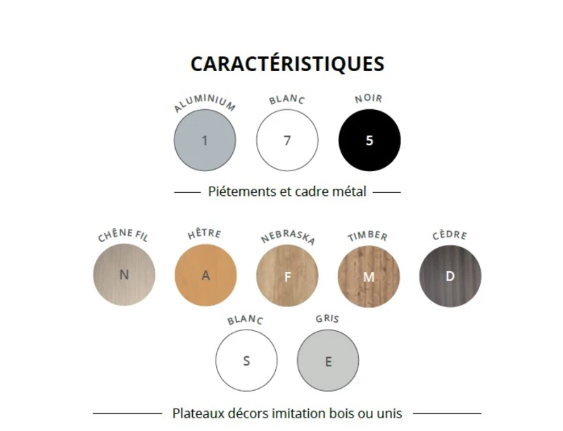 Demi-Lune pour table Meet