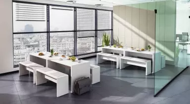 Ensemble Table + Banquettes