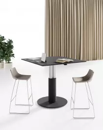 Table carrée Easy Up réglable en hauteur
