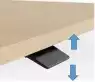 Table carrée Easy Up réglable en hauteur
