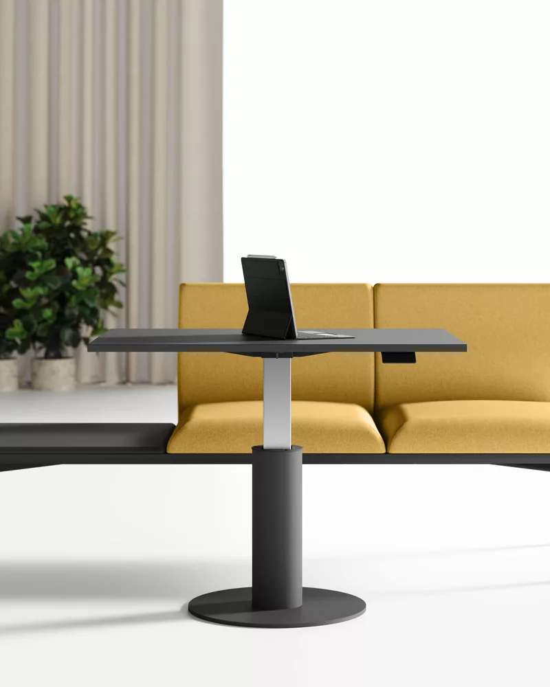Table carrée Easy Up réglable en hauteur
