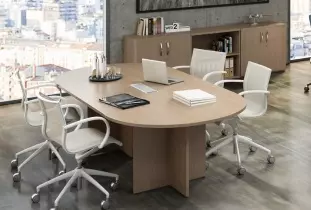 Table de réunion 10/12 pers CURVY