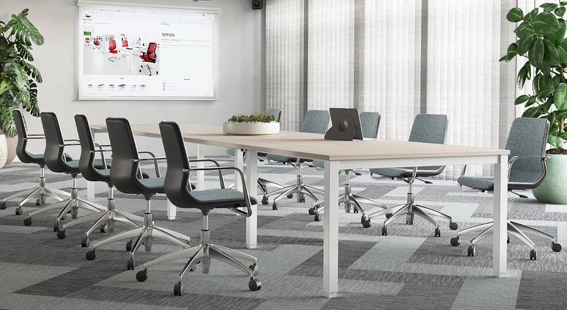 Table de r&eacute;union 14 personnes - Gamme Tempo - Grand format L450 cm