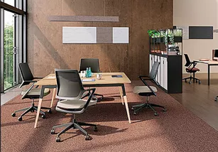 Table de réunion carrée ASKA Stratifié antibactérien