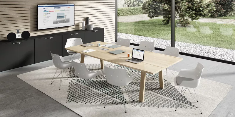 Table de réunion Comme à la Ferme - Design Italien