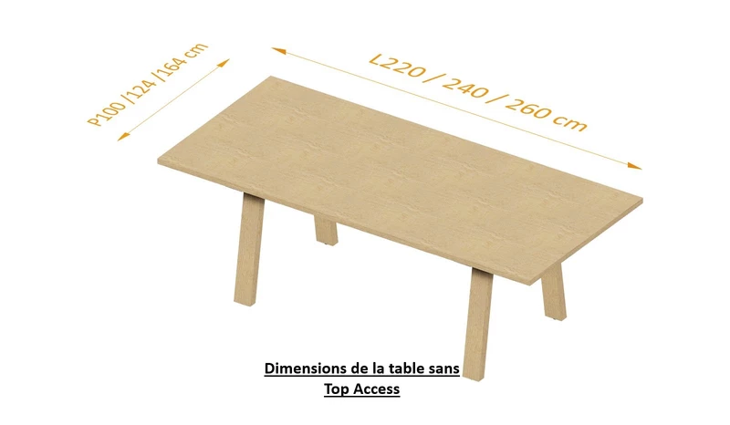 Table de réunion Comme à la Ferme - Design Italien