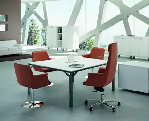 Table de réunion design Roma - Piètement Arche