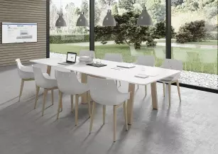 Table de réunion grande profondeur Comme à la Campagne