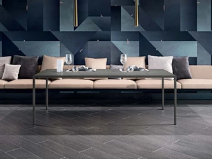 Table de réunion Métal Six