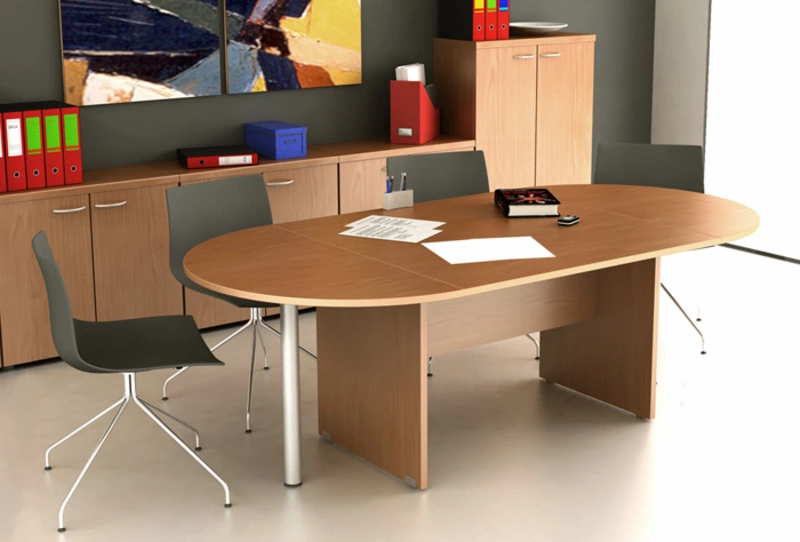 Table de r&eacute;union ovale 6 &agrave; 8 personnes - BUDGET