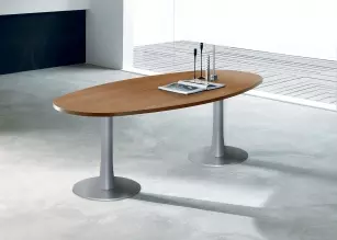 Table de réunion ovale Aqua