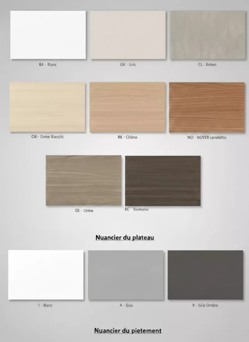 Table de r&eacute;union ovale Aqua