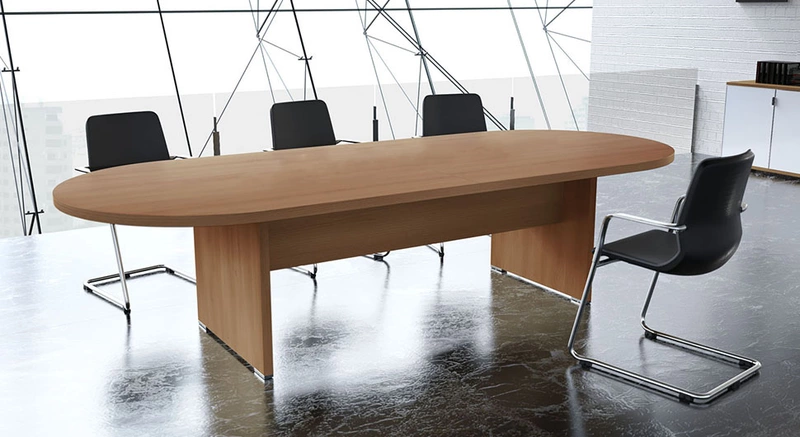 Table de réunion ovale Olympe 10-14 pers