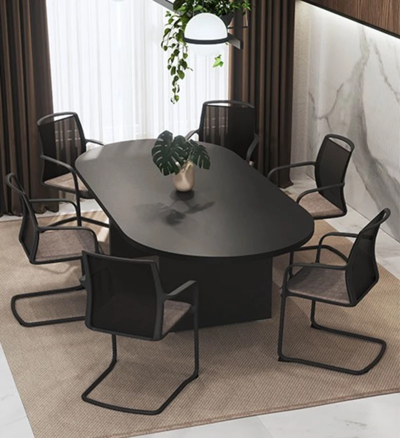 Table de réunion ovale Olympe Professionnelle - L300 à L600 cm