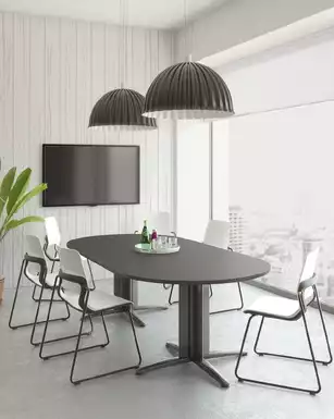 Table de Réunion Ovale Professionnelle Atlas - Design & Modulable
