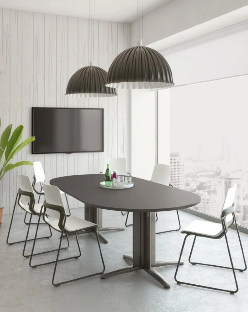 Table de R&eacute;union Ovale Professionnelle Atlas - Design & Modulable