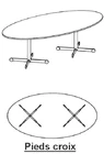 Table de Réunion Ovale Tokyo - Design Épuré et Personnalisable (8-10 Personnes)