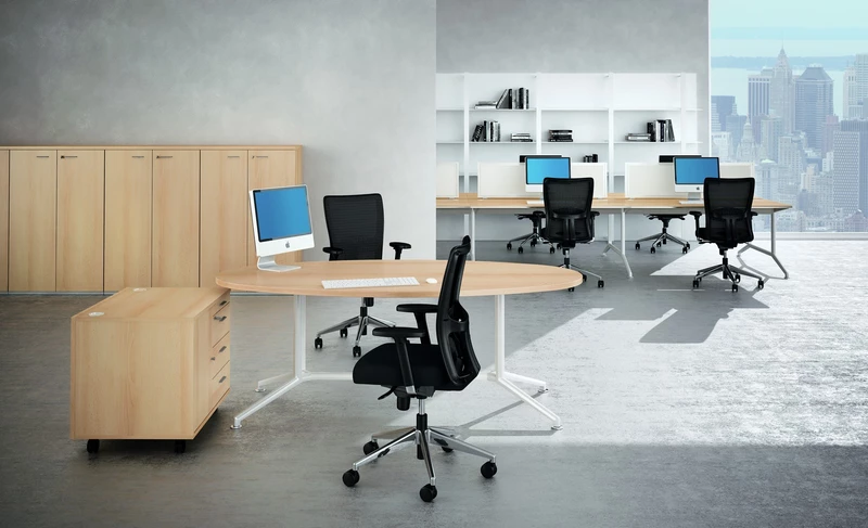 Table de r&eacute;union ovale Venise - Convivialit&eacute; et Design Italien