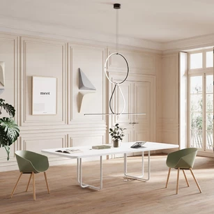 Table de réunion rectangulaire TUBIX