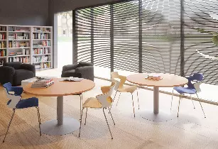 Table de réunion ronde 4 personnes