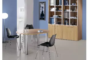 Table de réunion ronde 4 pieds Sevka