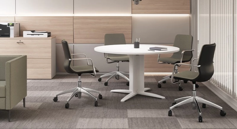 Table de R&eacute;union Ronde Atlas - Mobilier Professionnel pour Petit Espace