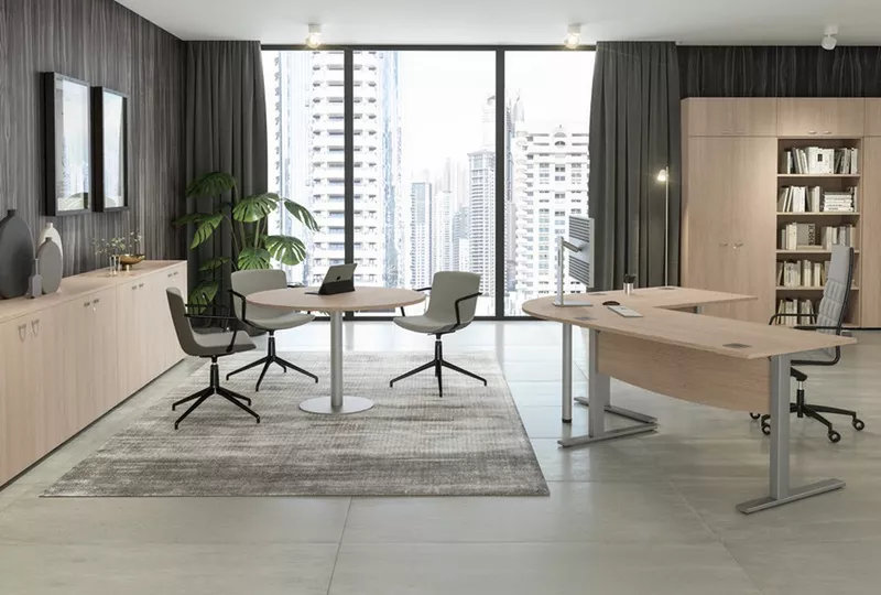 Table de r&eacute;union ronde Curvy / Express Plus - Design professionnel et &eacute;l&eacute;gant