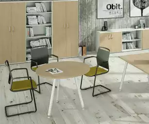 Table de réunion ronde Nature Métal - Design industriel