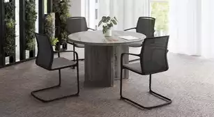 Table de Réunion Ronde Olympe - Plateau 40mm - 4 à 6 personnes