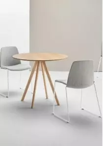 Table de réunion ronde Stiks