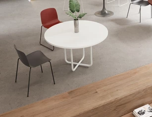 Table de réunion ronde TUBIX