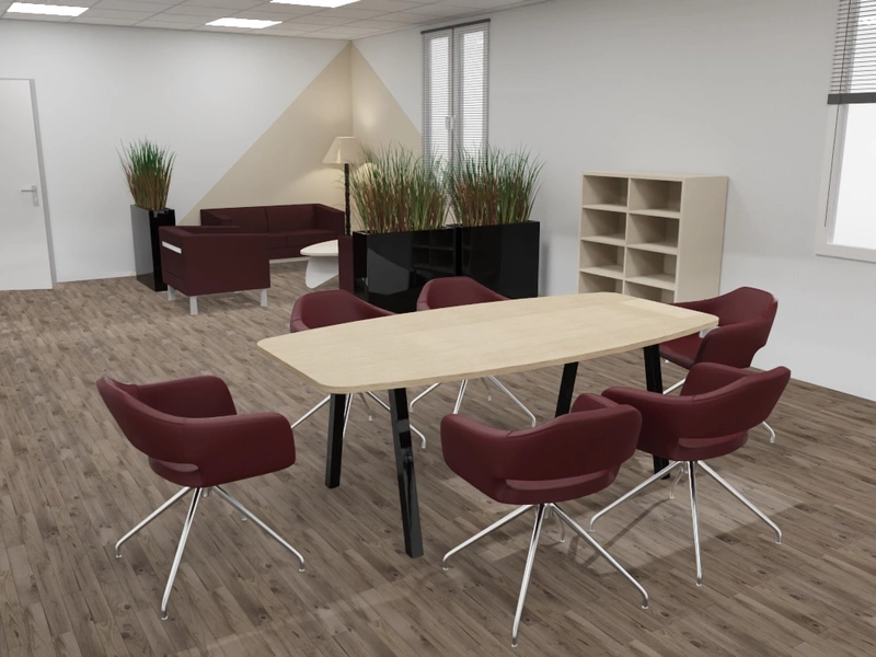 Table de réunion tonneau  Atmosphéric 6 personnes