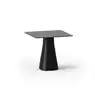 Table design carrée Pattio - plateau laqué