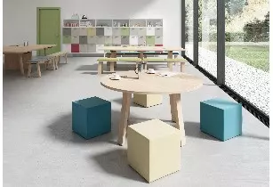 Table ronde Comme à la Ferme - Design Italien