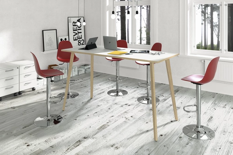 Table de r&eacute;union haute Nature Wood - Design italien - Livraison 3-4 jours