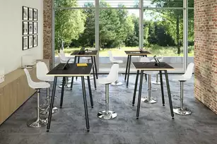 Table haute professionnelle Nature Métal - Design Industriel pour Bureau