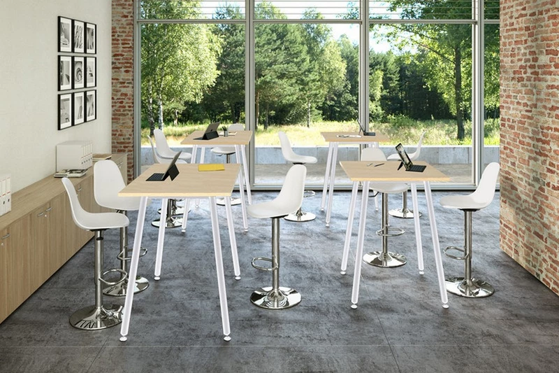 Table haute professionnelle Nature M&eacute;tal - Design Industriel pour Bureau
