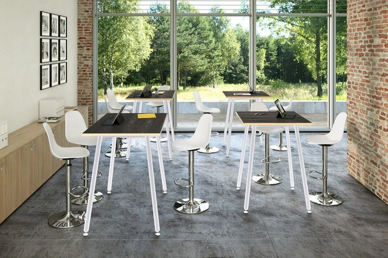 Table haute professionnelle Nature M&eacute;tal - Design Industriel pour Bureau