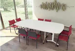 Table abattante demi-lune Quick Moove Prof 70 et 80 cm